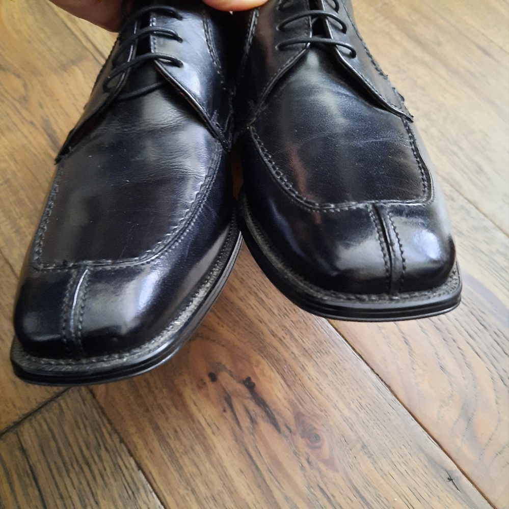 Tuscan Lace Up Leather Dress Shoes - Picture 6 of 13
